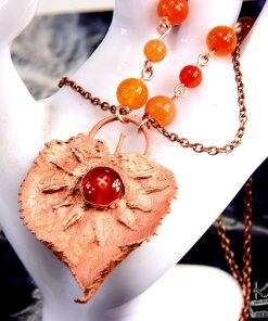 Collier Alvyn - cornaline et cuivre électro-formé – Image 7