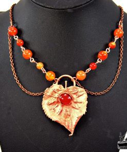 Collier Alvyn - cornaline et cuivre électro-formé – Image 3