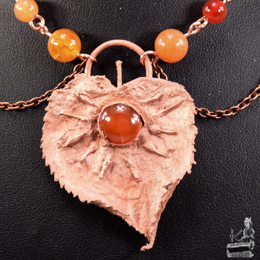 Collier Alvyn - cornaline et cuivre électro-formé – Image 6