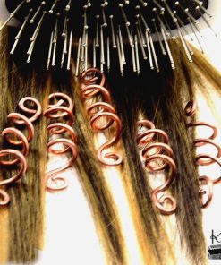 Lot de 5 spirales à cheveux en cuivre – Image 3