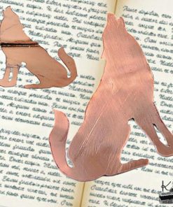 Marque-Page Loup en Cuivre [Artisanal & Unique] – Image 4