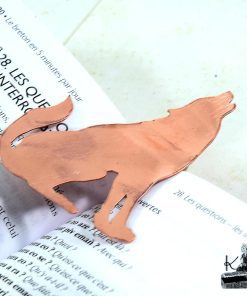 Marque-Page Loup en Cuivre [Artisanal & Unique] – Image 5