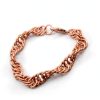 Bracelet Gaela en chainmaille de cuivre naturel tressé à la main en cotte de mailles