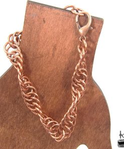 Bracelet en chainmaille Gaela – cuivre naturel – Image 3