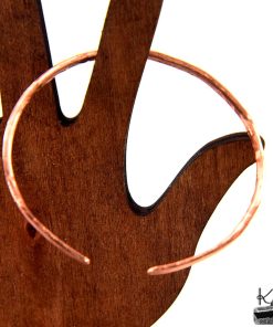 Bracelet Jonc Mael - cuivre naturel texturé – Image 3