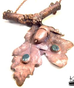 Collier Dagad - electroformé avec agates mousse – Image 2