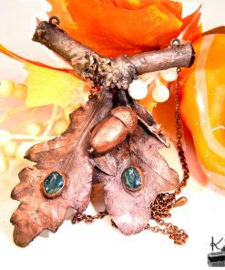 Collier Dagad - electroformé avec agates mousse – Image 4