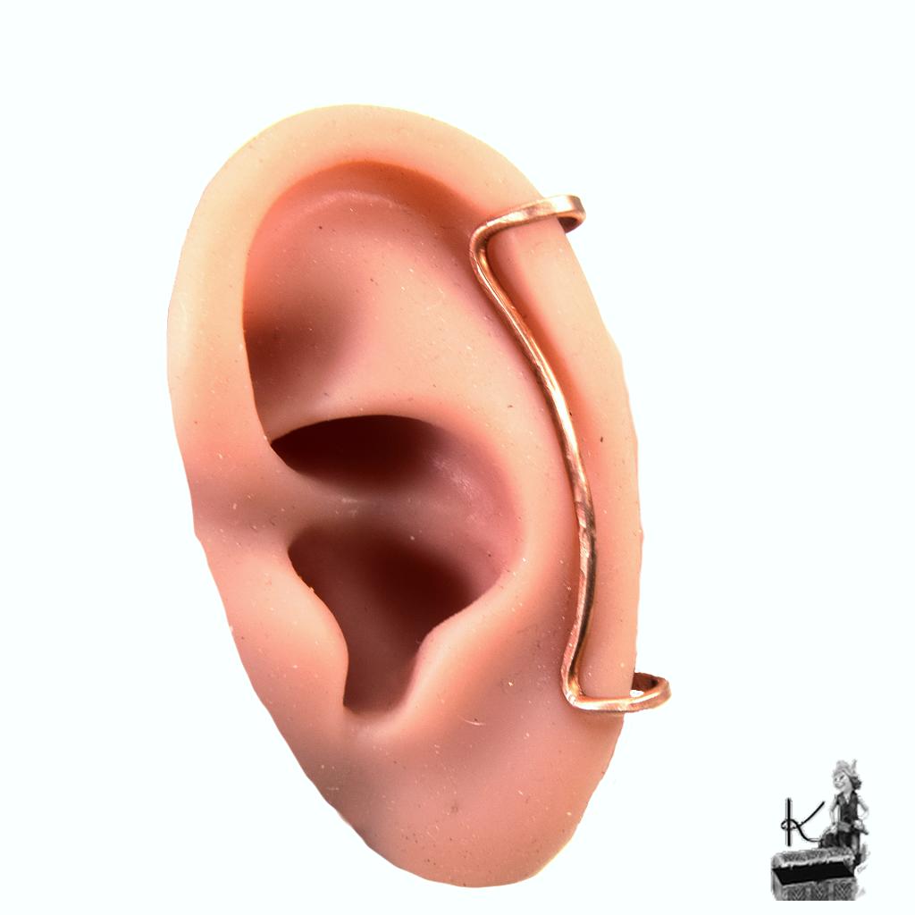 "L'Arceau" - Ear Cuff Cuivre Martelé – Image 2