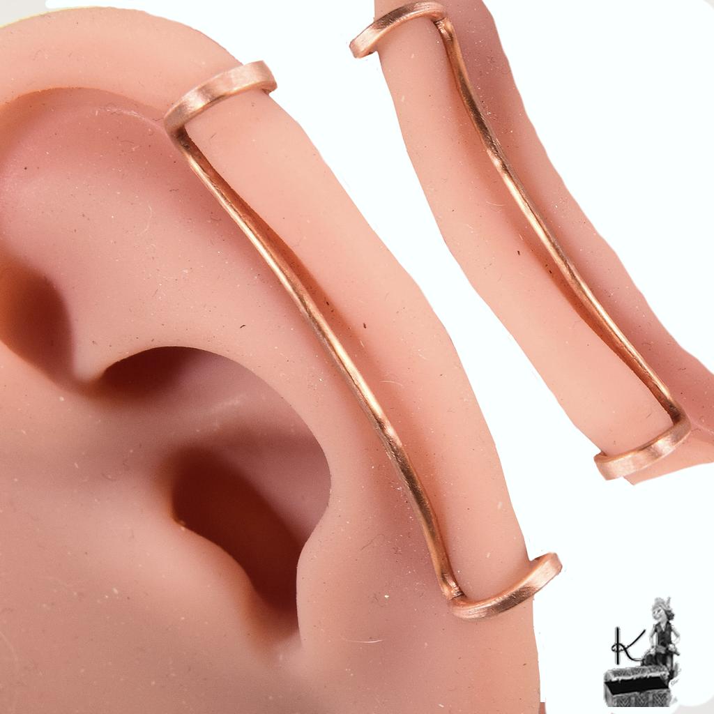 "L'Arceau" - Ear Cuff Cuivre Martelé – Image 3
