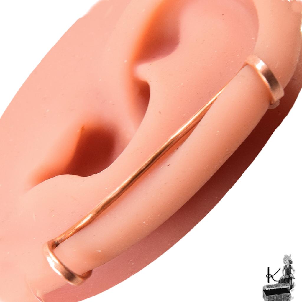"L'Arceau" - Ear Cuff Cuivre Martelé – Image 4
