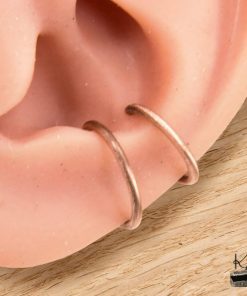 Alternative view of Ear Cuff Double Onde - Cuivre pur artisanal