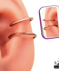 Ear Cuff Double Onde - Cuivre pur artisanal – Image 5