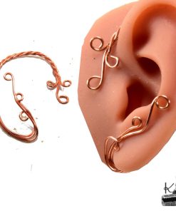 Ear Cuff Elfique en Cuivre - Volute d'Elwen | sans perçage – Image 3