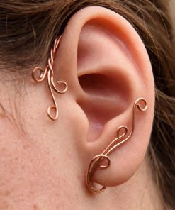 Alternative view of Ear Cuff Elfique en Cuivre - Volute d'Elwen | sans perçage