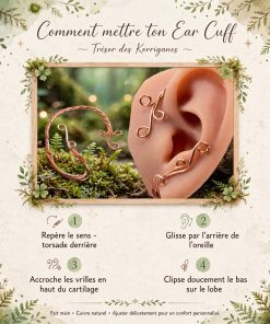 Ear Cuff Elfique en Cuivre - Volute d'Elwen | sans perçage – Image 5