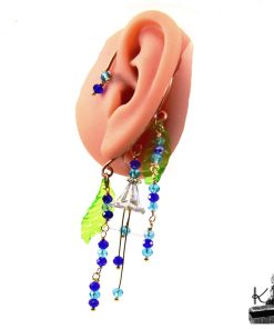 Alternative view of Tour d'oreille / ear-cuff Melyra - Rosée d'Azur