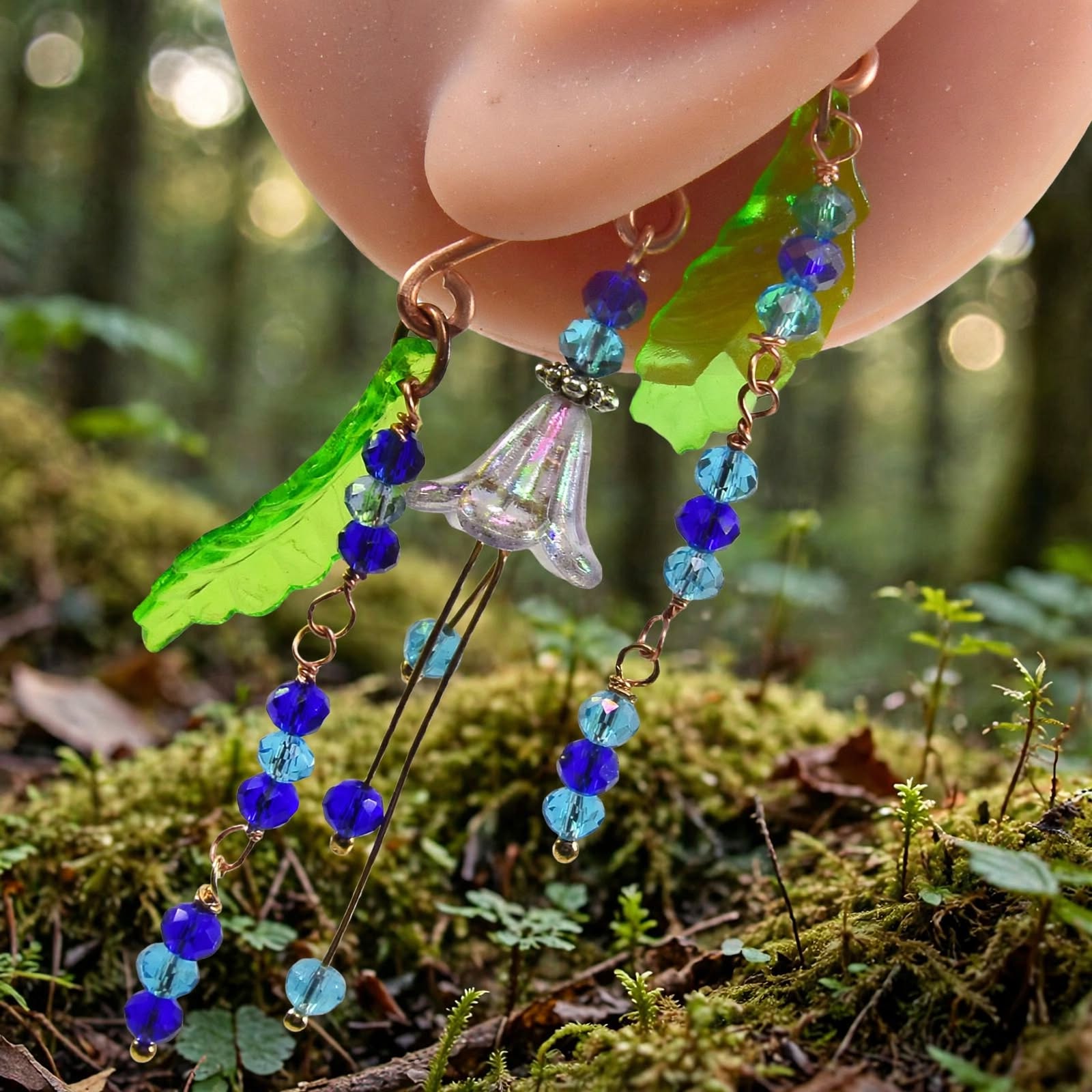 Tour d'oreille / ear-cuff Melyra - Rosée d'Azur – Image 5