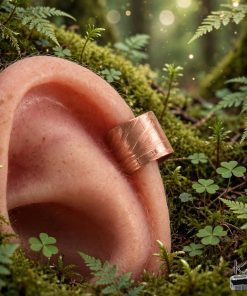 Ear cuff Rhun - cuivre texturé – Image 5