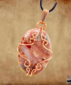 Pendentif Aourenn - brèche de chert wire wrapped – Image 3