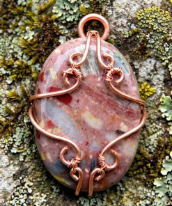 Pendentif Aourenn - brèche de chert wire wrapped – Image 6