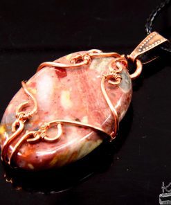 Pendentif Aourenn - brèche de chert wire wrapped – Image 4