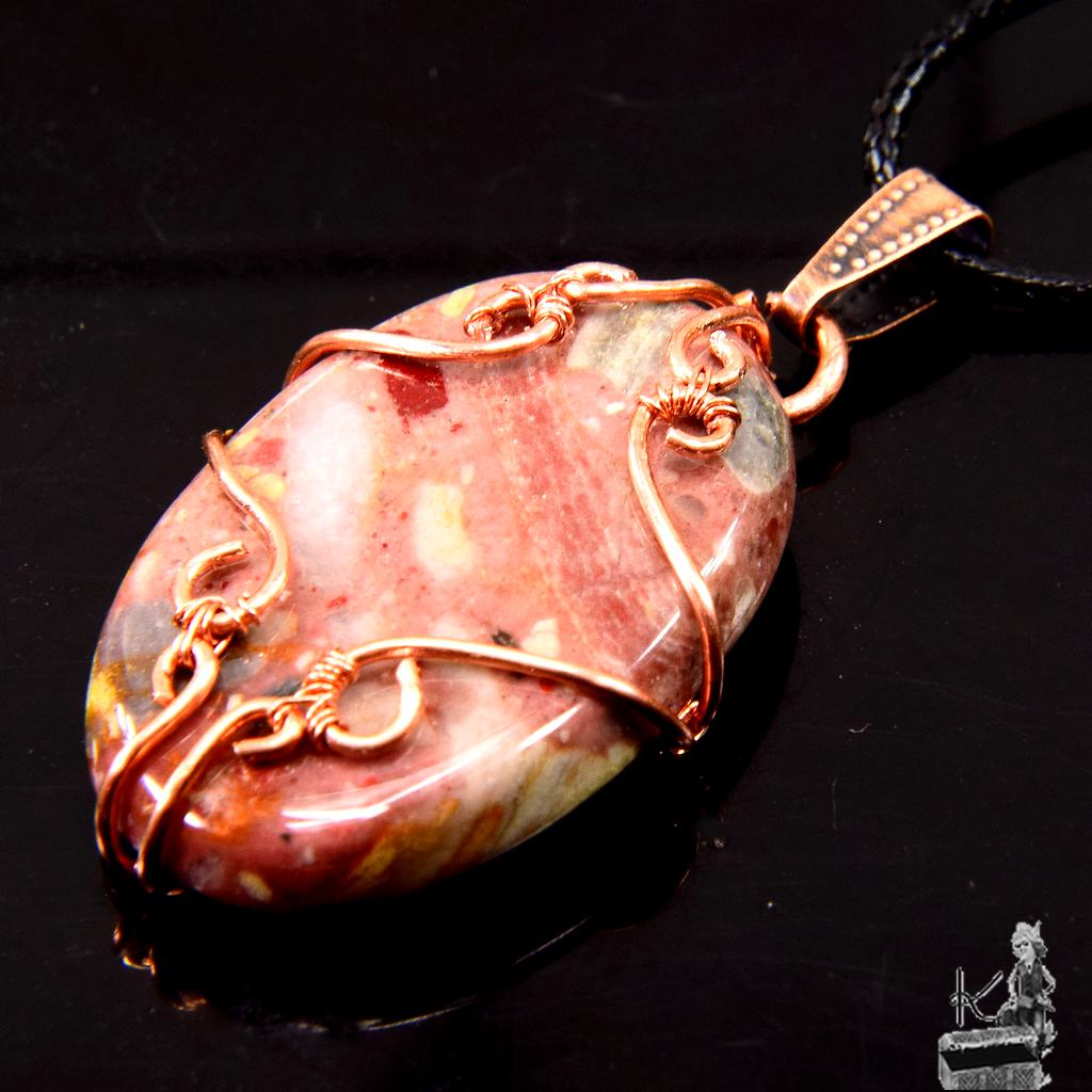 Pendentif Aourenn - brèche de chert wire wrapped – Image 4