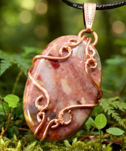 Pendentif Aourenn - brèche de chert wire wrapped – Image 5