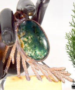 Pendentif Kirio - agate mousse et thuya éléctroformé – Image 5