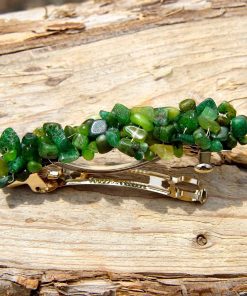 Barrette cheveux Sylve – jade – Image 2