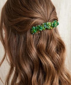 Barrette cheveux Sylve – jade – Image 6