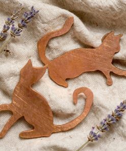 Boucles d’oreille tiges Filou & Malice – cuivre naturel – Image 3