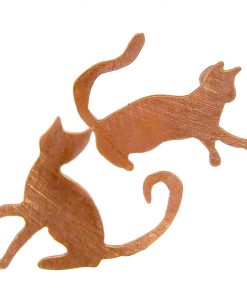 Alternative view of Boucles d’oreille tiges Filou & Malice – cuivre naturel