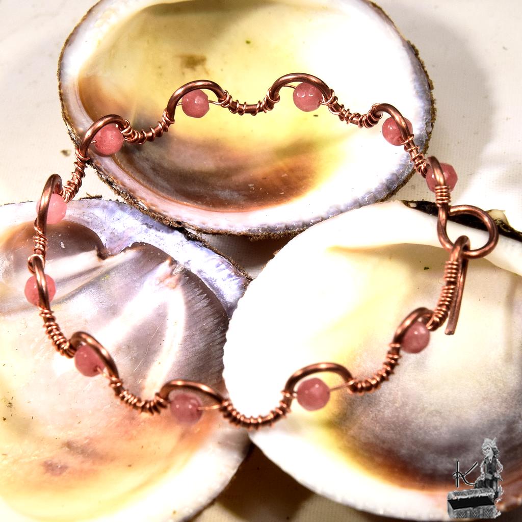 Bracelet Rozig - cuivre et morganite – Image 4