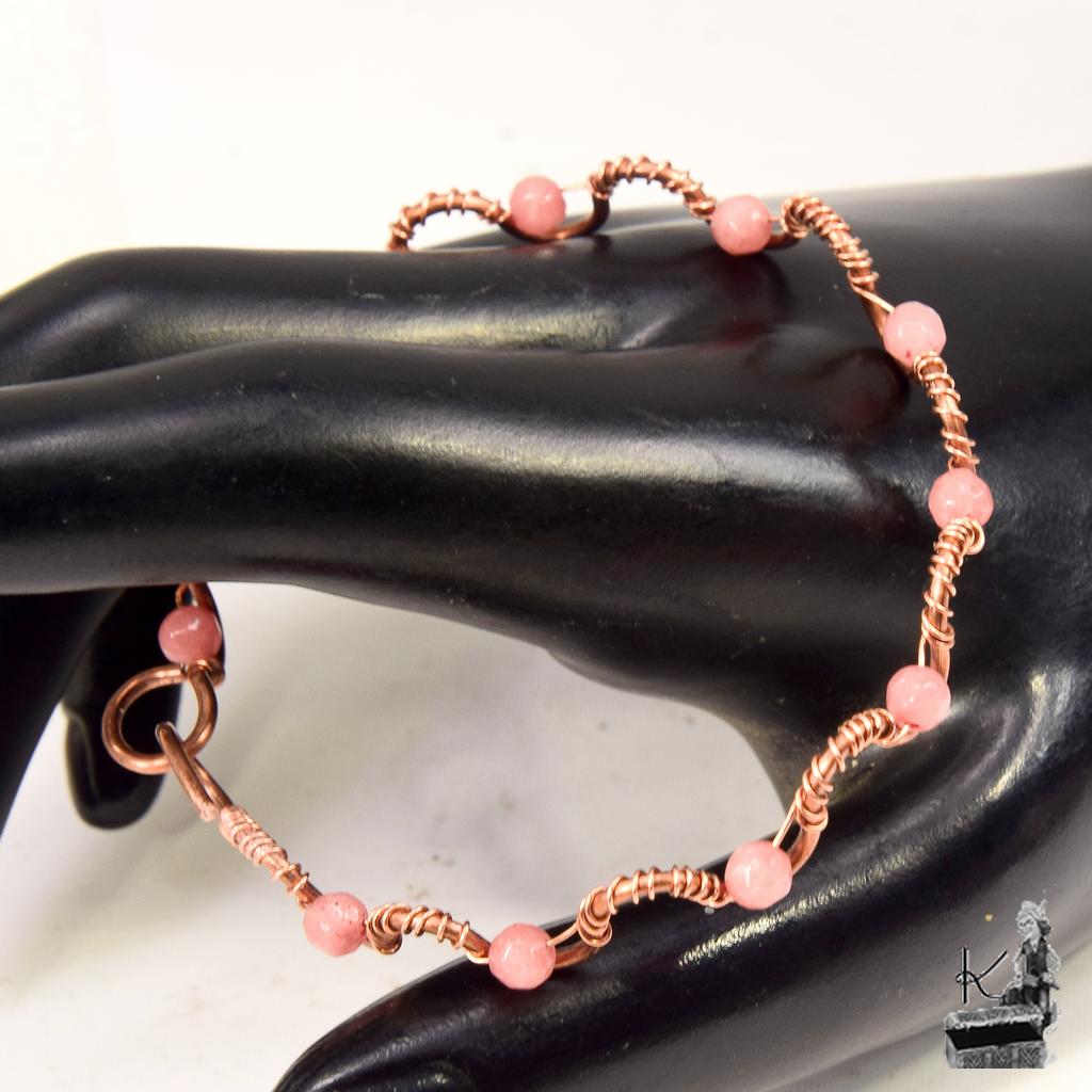 Bracelet Rozig - cuivre et morganite – Image 5