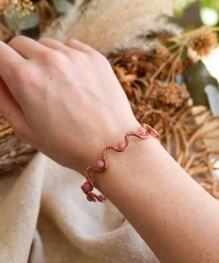Bracelet Rozig - cuivre et morganite – Image 3