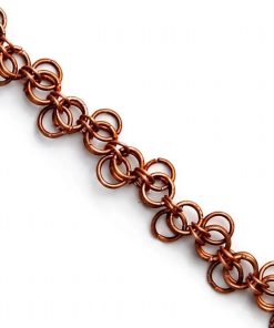 Bracelet en chainmaille Eimear - cuivre naturel – Image 5