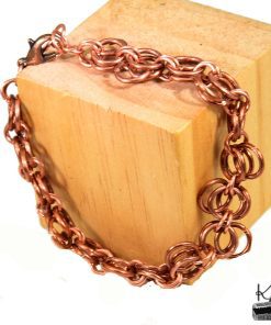 Bracelet en chainmaille Eimear - cuivre naturel – Image 3