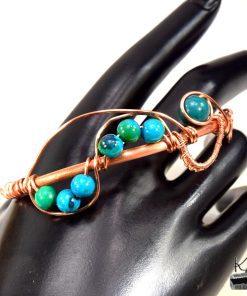 Bracelet jonc Elya - azurite chrysocolle – Image 5
