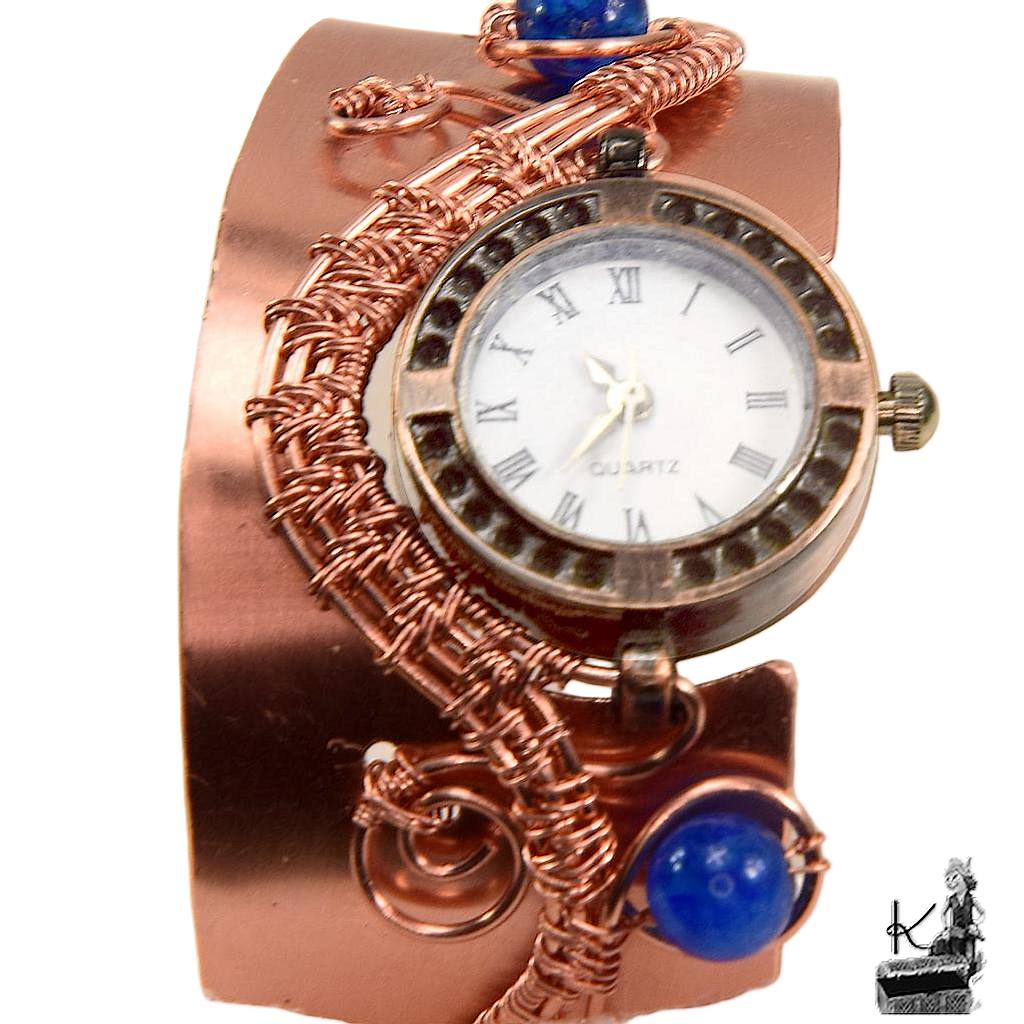 Bracelet Montre en cuivre Lira – pièce unique – Image 2