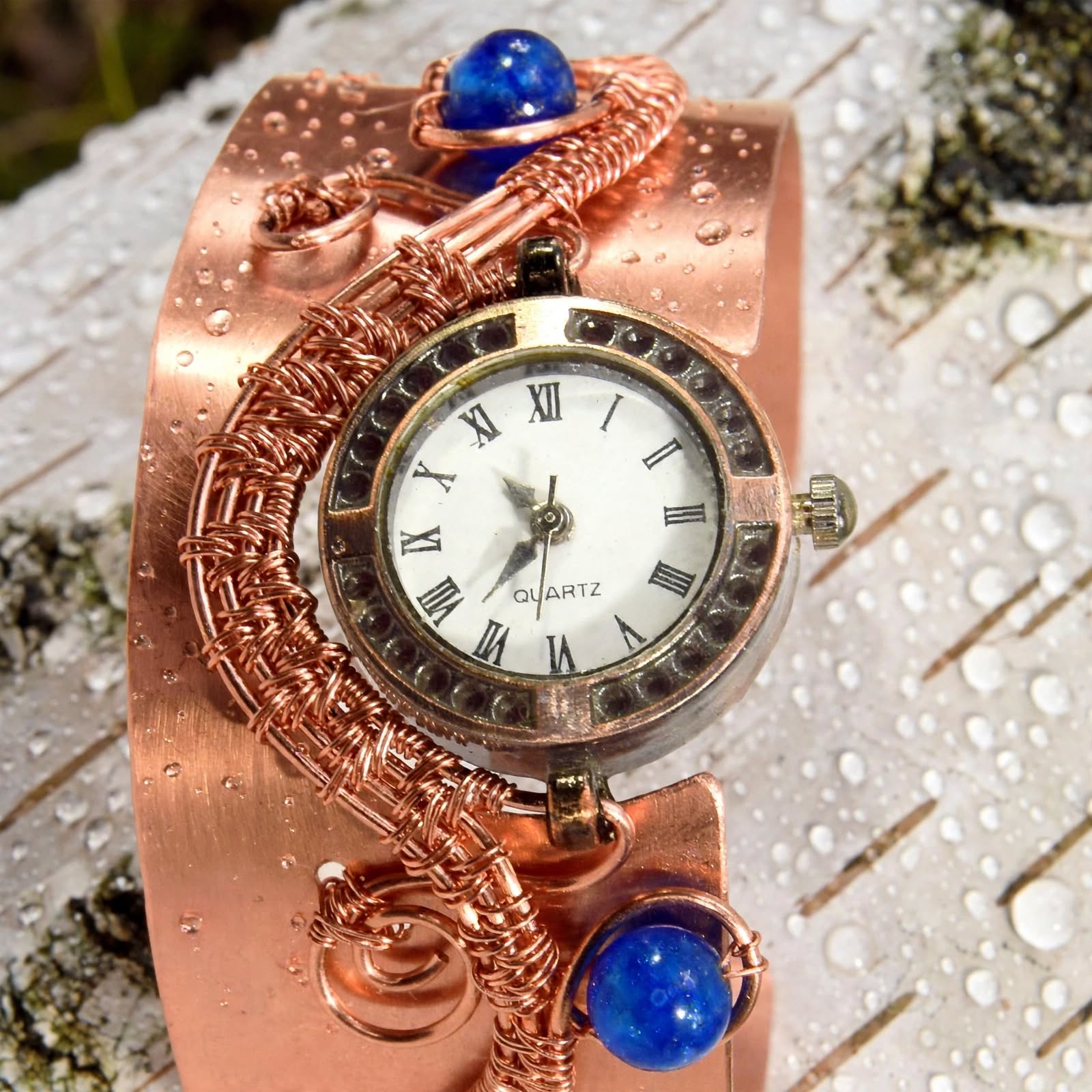 Bracelet Montre en cuivre Lira – pièce unique – Image 6