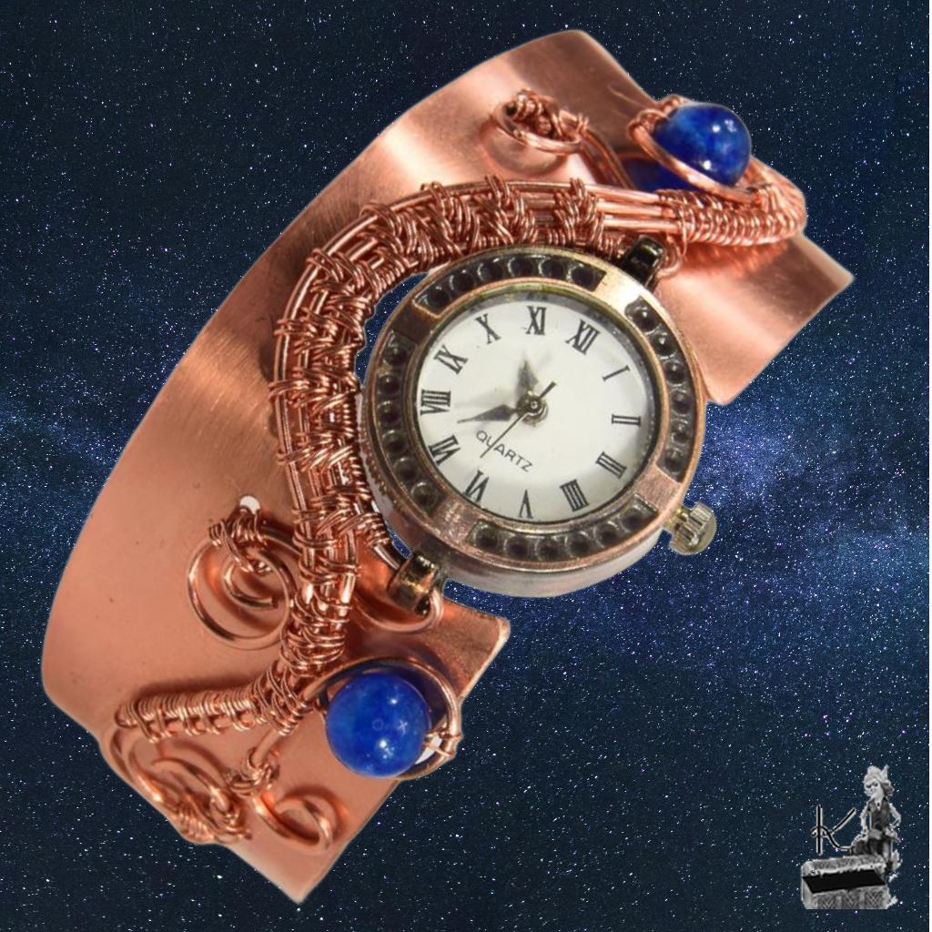 Bracelet Montre en cuivre Lira – pièce unique – Image 4
