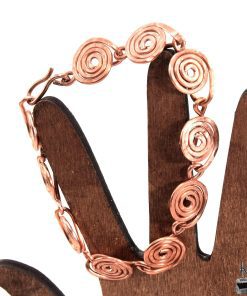 Bracelet Artisanal Spiralae en Cuivre Naturel – Image 2