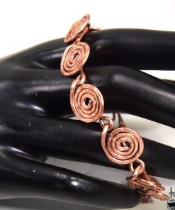 Bracelet Artisanal Spiralae en Cuivre Naturel – Image 3