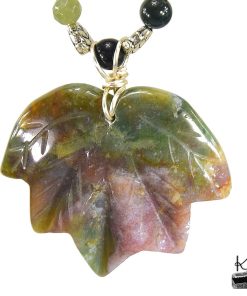 Réservé : Collier Ysela - La Feuille d'Automne Éternel – Image 4