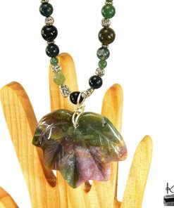 Réservé : Collier Ysela - La Feuille d'Automne Éternel – Image 3