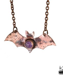 Collier Vespera - améthyste et cuivre patiné – Image 3