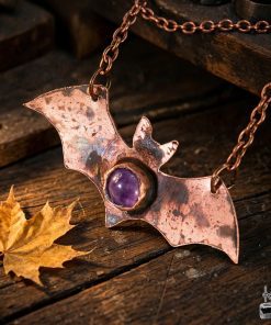 Collier Vespera - améthyste et cuivre patiné – Image 2