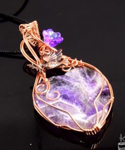Pendentif Elowen - coeur en améthyste – Image 4