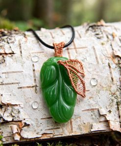 Pendentif Aelwen - Feuille de Jade – Image 4