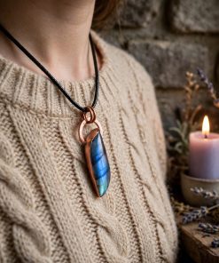 Pendentif Élyndra - labradorite naturelle – Image 3